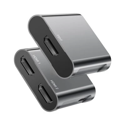 4K@60Hz 1x2 HDMI™ sadalītājs ar USB C 5 V jaudu
