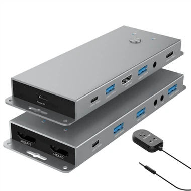 Priekšrocības USB3.{1}} HDMI KVM Switch 2 in 1 Out